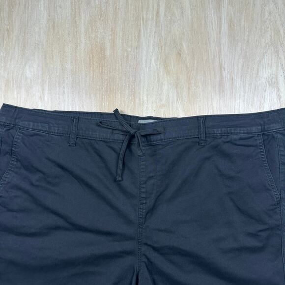 Torrid Black Stretch Casual Shorts 4X Plus Elastic Waist Pockets Tie Front - Picture 3 of 13